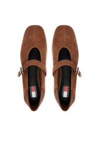 Tommy Jeans Baleriny Tjw Ballerina Suede EN0EN03067 Brązowy. Kolor: brązowy. Materiał: zamsz, skóra #3
