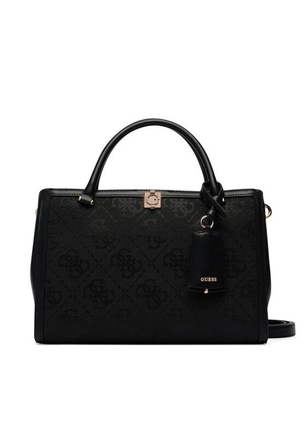 Guess Torebka Audrey Logo HWJG97 55070 Czarny. Kolor: czarny