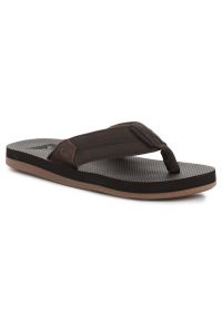 Klapki Quiksilver M AQYL100633 brązowe. Okazja: na plażę, na co dzień. Kolor: brązowy. Materiał: materiał, syntetyk, skóra. Styl: casual #2