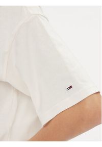 Tommy Jeans T-Shirt New Varsity DW0DW16445 Biały Cropped Fit. Kolor: biały. Materiał: bawełna