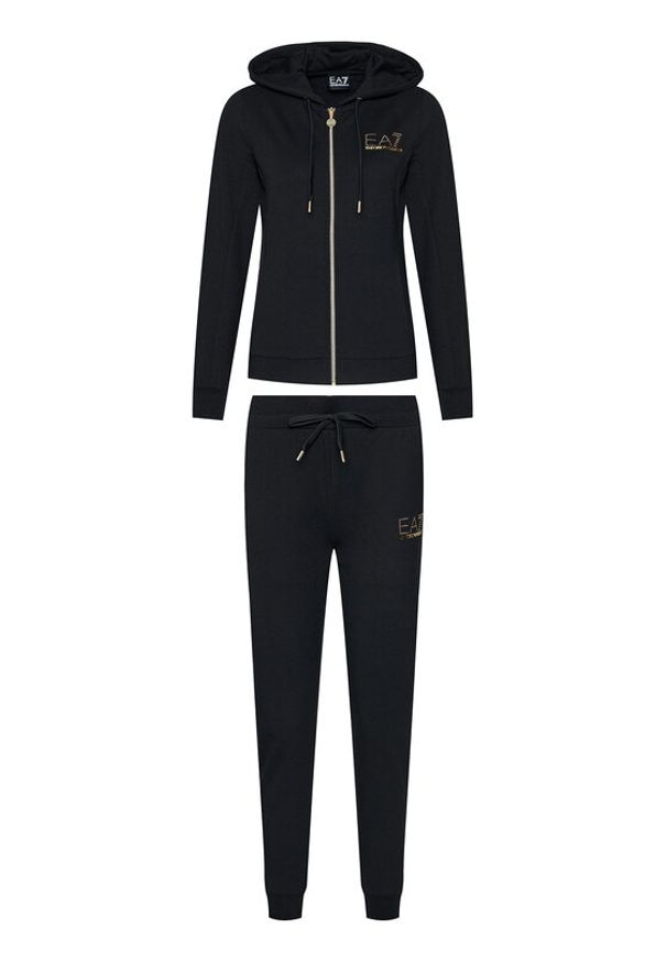 EA7 Emporio Armani Dres 8NTV51 TJ9RZ 1200 Czarny Regular Fit. Kolor: czarny. Materiał: syntetyk