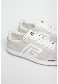 Balmain - Sneakersy męskie skórzane Swan BALMAIN. Materiał: skóra #2