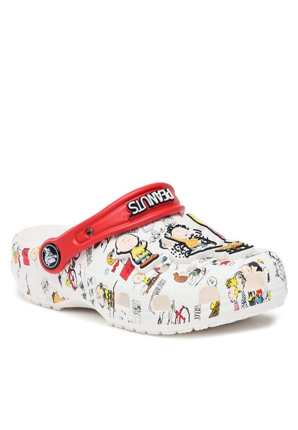 Crocs Klapki Crocs Peanuts Classic Clog Kids 208630 Biały. Kolor: biały