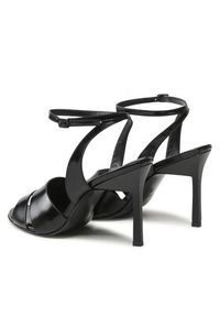 Calvin Klein Sandały Geo Stil Sandal 90Hh HW0HW01462 Czarny. Kolor: czarny. Materiał: skóra