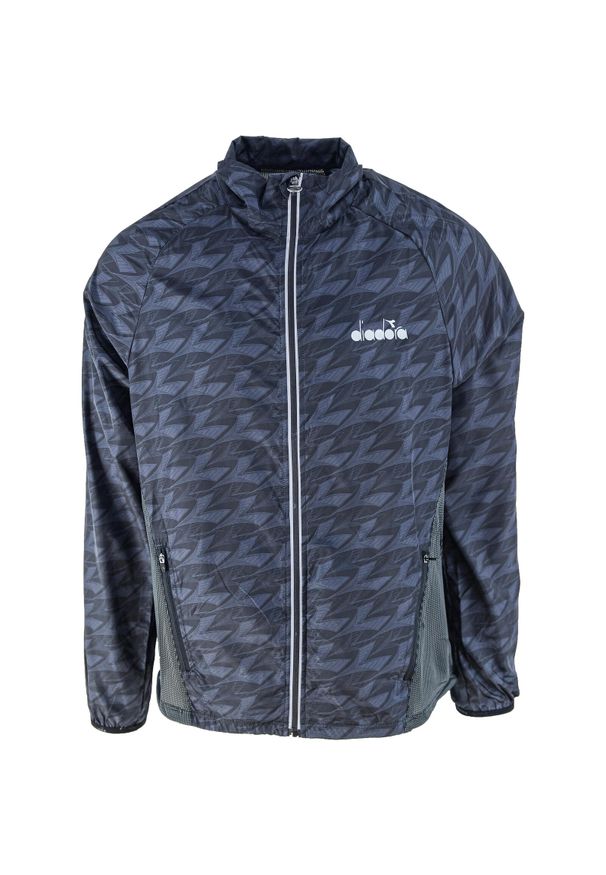 Kurtka Diadora Windbreaker, Czarny, Mężczyźni. Kolor: szary, czarny. Materiał: materiał, poliester