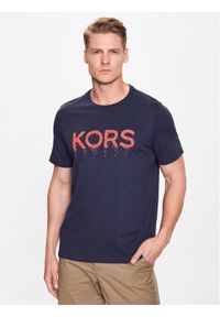 Michael Kors T-Shirt CS351IGFV4 Granatowy Regular Fit. Kolor: niebieski. Materiał: bawełna #1