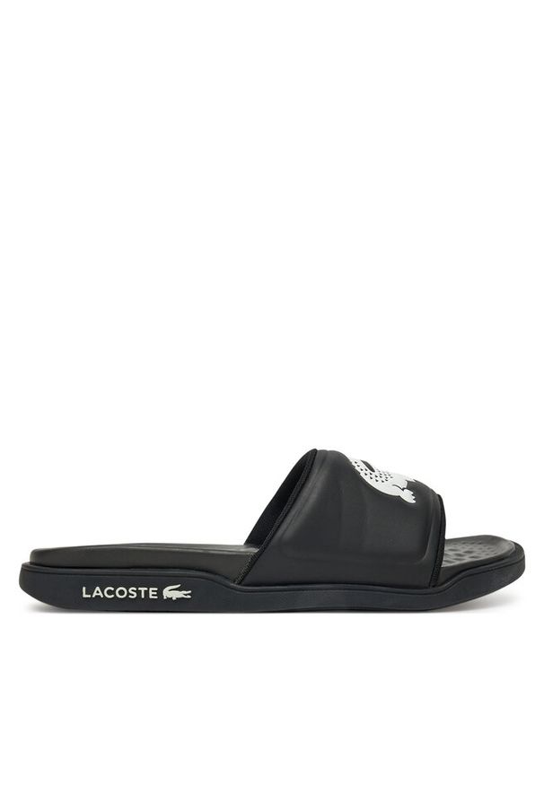 Klapki Lacoste. Kolor: czarny