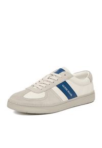 Guess Jeans Sneakersy EO-ORTEGO-01 126AM Biały. Kolor: szary. Materiał: skóra #9