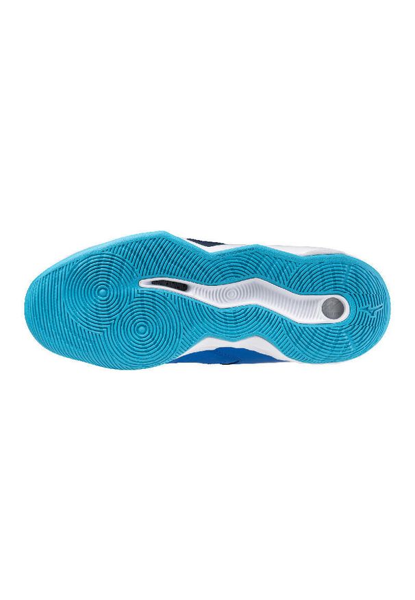 Buty halowe Mizuno Wave Dimension Mid. Okazja: na co dzień. Kolor: niebieski, wielokolorowy, biały. Model: Mizuno Wave. Sport: siatkówka