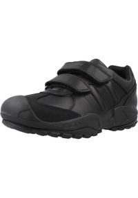 Tenisówki Geox Model J New Savage Kolor Czarny. Kolor: czarny. Materiał: syntetyk, tkanina, skóra. Sport: turystyka piesza