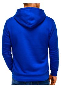 Ombre Clothing - Bluza męska z kapturem - niebieska/zielona PACO - M. Okazja: na co dzień. Typ kołnierza: kaptur. Kolor: niebieski. Materiał: bawełna, poliester. Długość: krótkie. Styl: casual #5