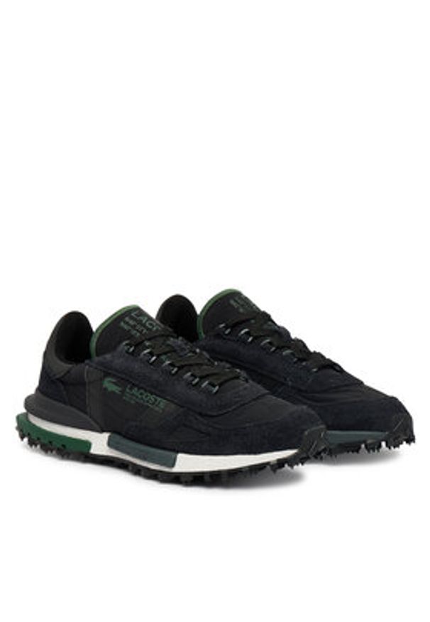 Lacoste Sneakersy Elite Active 51SMA0041 Czarny. Kolor: czarny. Materiał: skóra, zamsz