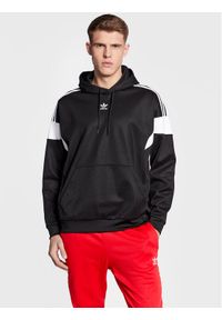 Adidas - adidas Bluza Adicolor Classics Cut Line Hoodie HS2065 Czarny Loose Fit. Kolor: czarny. Materiał: syntetyk #1