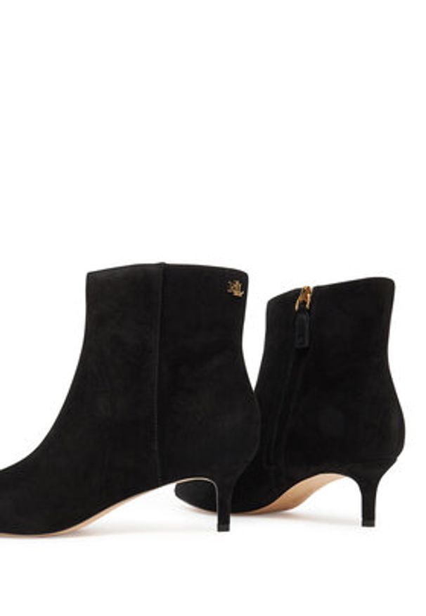 Lauren Ralph Lauren - LAUREN RALPH LAUREN Botki 802967779001 Czarny. Kolor: czarny. Materiał: zamsz, skóra