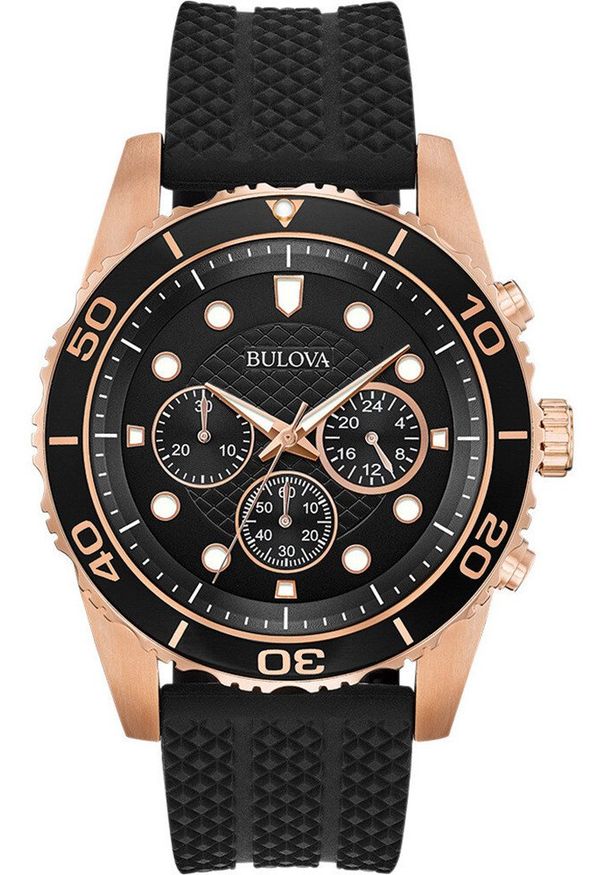 Zegarek męski Bulova 98A192 czarny. Kolor: czarny