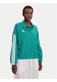 Adidas - adidas Kurtka przejściowa Tiro x Common Goal Coaches JL9204 Turkusowy Loose Fit. Kolor: turkusowy. Materiał: syntetyk