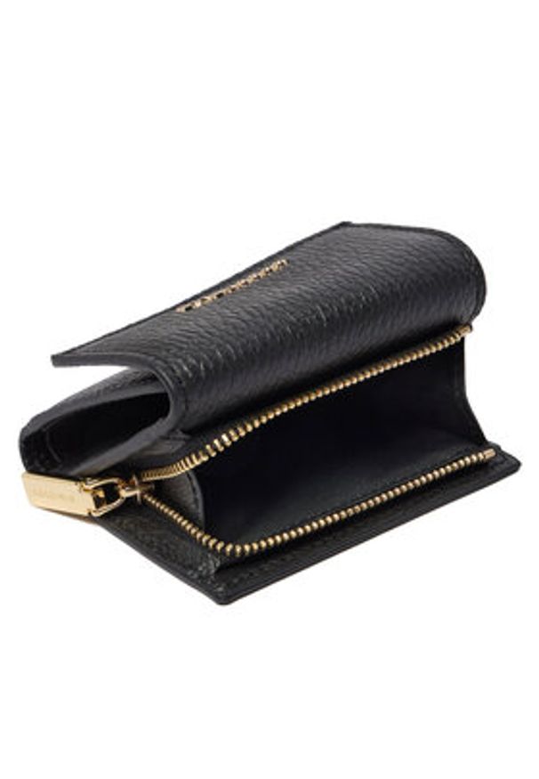 Coccinelle Portfel Metallic E2 MW5 11 B8 01 Czarny. Kolor: czarny. Materiał: skóra