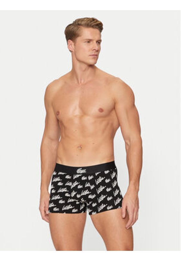 Lacoste Bokserki 5H4743 Czarny. Kolor: czarny. Materiał: bawełna