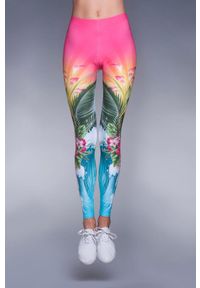 Legginsy sportowe damskie DEEP TRIP Aloha. Kolor: wielokolorowy