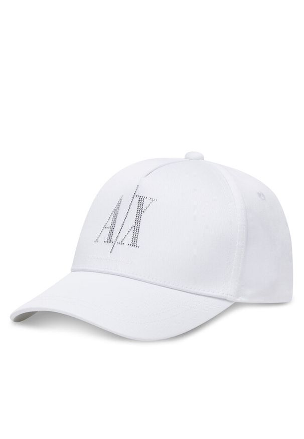 Czapka z daszkiem Armani Exchange. Kolor: biały