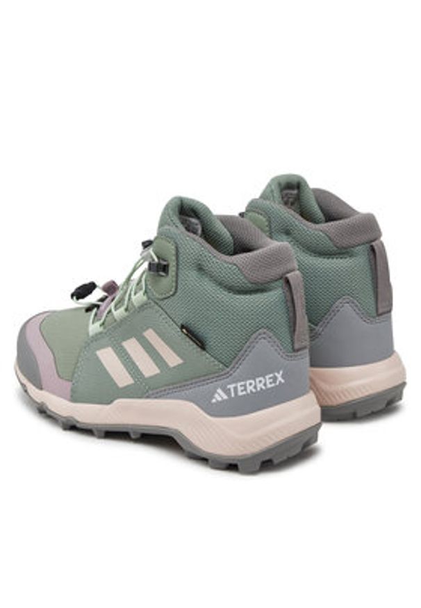 Adidas - adidas Trekkingi Terrex Mid GORE-TEX JI1356 Zielony. Kolor: zielony. Materiał: materiał