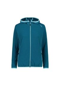 Polar z kapturem dla kobiet CMP. Typ kołnierza: kaptur. Kolor: niebieski. Materiał: polar. Sport: turystyka piesza #1