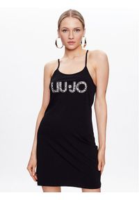 Liu Jo Beachwear Sukienka letnia VA3047 JS003 Czarny Regular Fit. Kolor: czarny. Materiał: bawełna. Sezon: lato