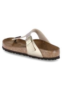 Japonki damskie Birkenstock Gizeh. Kolor: żółty. Materiał: materiał, skóra