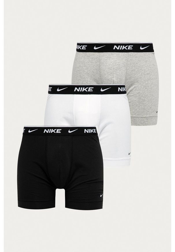 Nike bokserki (3-pack) męskie kolor biały. Kolor: biały. Materiał: tkanina, skóra, włókno