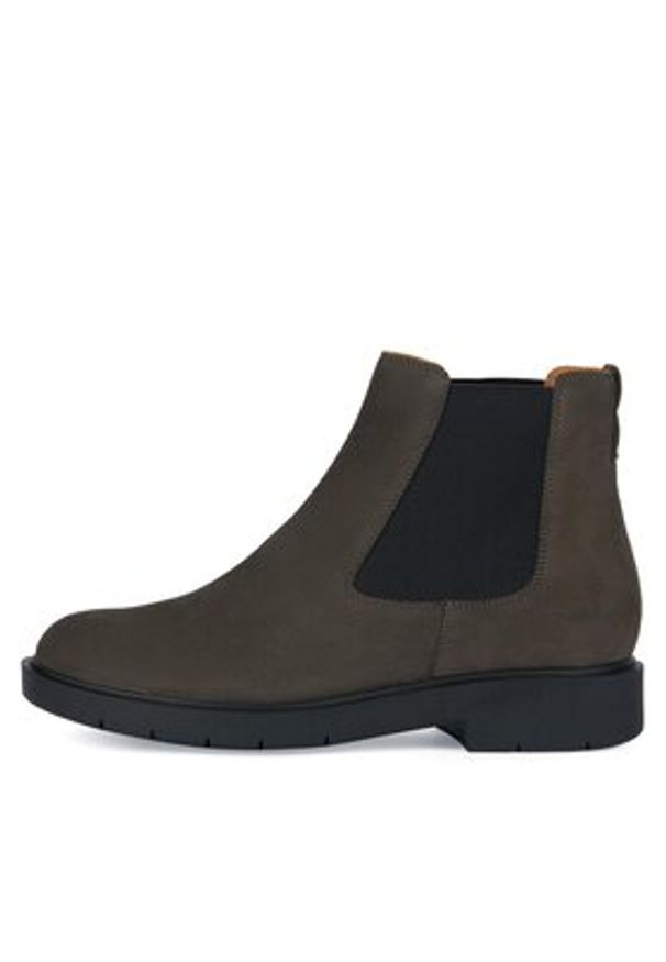 Geox Sztyblety D Spherica Ec1 D16QRC 00022 C9002 Szary. Kolor: szary. Materiał: zamsz, skóra