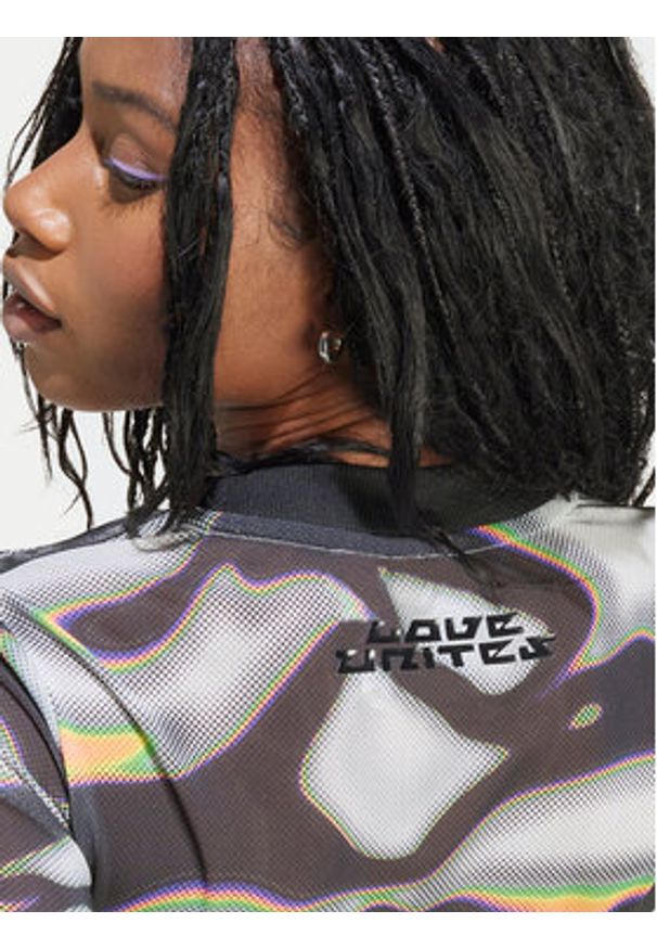 Adidas - adidas Bluzka Pride Shiny IZ4891 Kolorowy Slim Fit. Materiał: syntetyk. Wzór: kolorowy