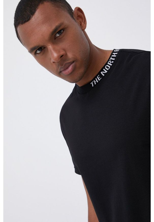 The North Face - T-shirt bawełniany. Okazja: na co dzień. Kolor: czarny. Materiał: bawełna. Wzór: nadruk. Styl: casual