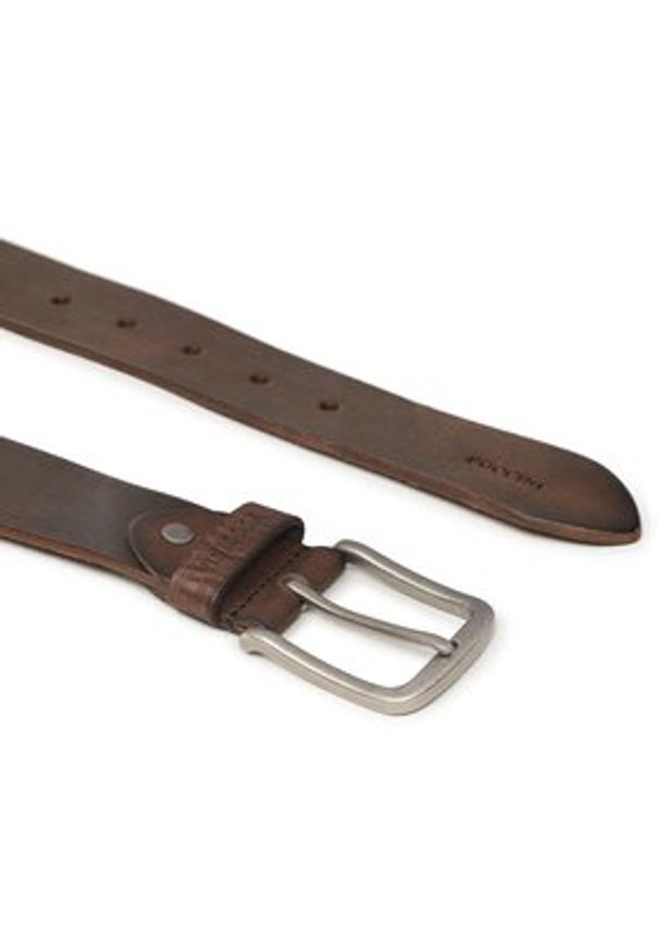 Puccini Pasek Męski PA08125CM Brązowy. Kolor: brązowy. Materiał: skóra