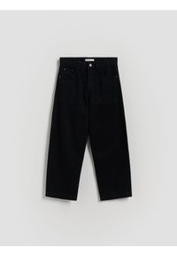 Reserved - Jeansy straight - czarny. Kolor: czarny #1