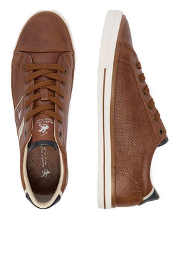 Beverly Hills Polo Club Sneakersy CEO-FRISCO-01 Brązowy. Kolor: brązowy. Materiał: materiał