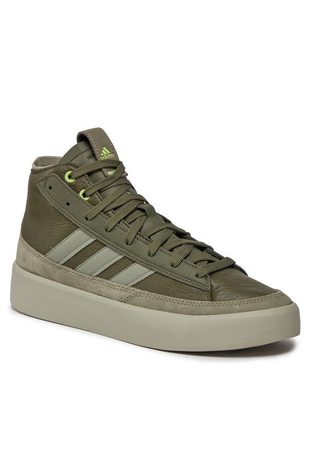 Adidas - Buty adidas ZNSORED Hi Shoes IE9415 Olistr/Silpeb/Pullim. Kolor: zielony