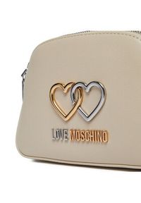 Love Moschino - LOVE MOSCHINO Torebka JC4077PP1LL1011A Beżowy. Kolor: beżowy. Materiał: skórzane #5
