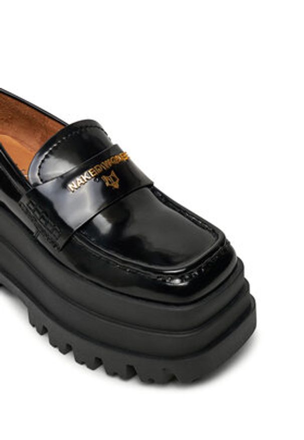 Naked Wolfe Loafersy Delusion Czarny. Kolor: czarny. Materiał: skóra