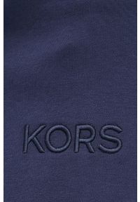 Michael Kors bluza CR150KQ4NF męska kolor granatowy gładka. Kolor: niebieski. Materiał: dzianina. Wzór: gładki #5