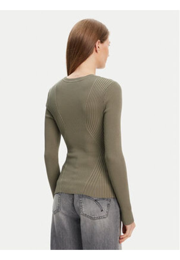 Guess Sweter W5YR08 Z0040 Zielony Regular Fit. Kolor: zielony. Materiał: syntetyk