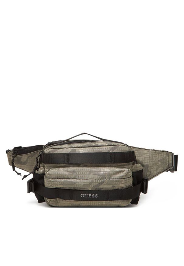 Guess Saszetka nerka HMASNC P5337 Khaki. Kolor: brązowy. Materiał: materiał