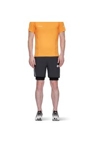 Spodenki do biegania męskie Mammut Aenergy TR 2 in 1 Shorts. Kolor: czarny. Sport: turystyka piesza