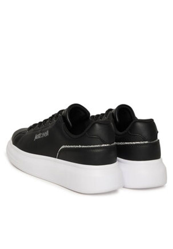 Just Cavalli Sneakersy 79RA3SB1 ZPB59 Czarny. Kolor: czarny. Materiał: skóra