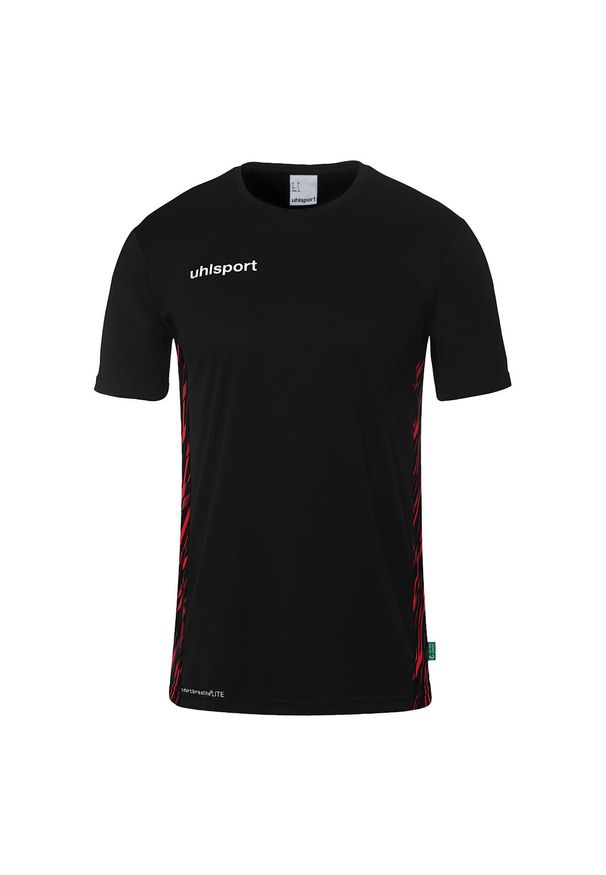 UHLSPORT - Koszulka dla dzieci Uhlsport Progressive 28 Poly. Kolor: wielokolorowy, czarny, czerwony. Wzór: nadruk. Sport: piłka nożna