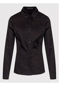 Guess Koszula W2YH41 WAF10 Czarny Slim Fit. Kolor: czarny. Materiał: bawełna #4