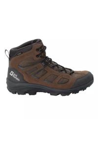 Buty trekkingowe męskie Jack Wolfskin Vojo 3 Texapore Mid. Wysokość cholewki: za kostkę. Zapięcie: sznurówki. Kolor: brązowy, wielokolorowy. Materiał: syntetyk, zamsz, materiał. Szerokość cholewki: normalna