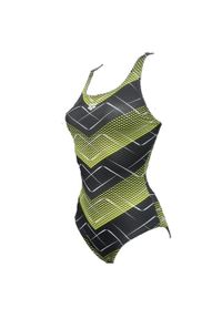 Strój kąpielowy damski jednoczęściowy Arena Roskilde. Kolor: żółty, wielokolorowy, czarny #1