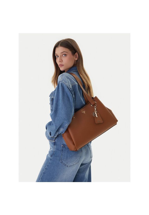 Torebka Guess. Kolor: brązowy