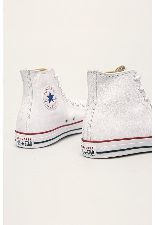 Converse - Trampki Chuck Taylor All Star. Nosek buta: okrągły. Kolor: biały. Materiał: guma