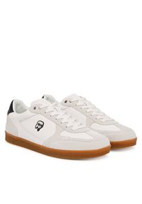 Karl Lagerfeld - KARL LAGERFELD Sneakersy Kandidate KL53833N Biały. Kolor: biały. Materiał: zamsz, skóra #4